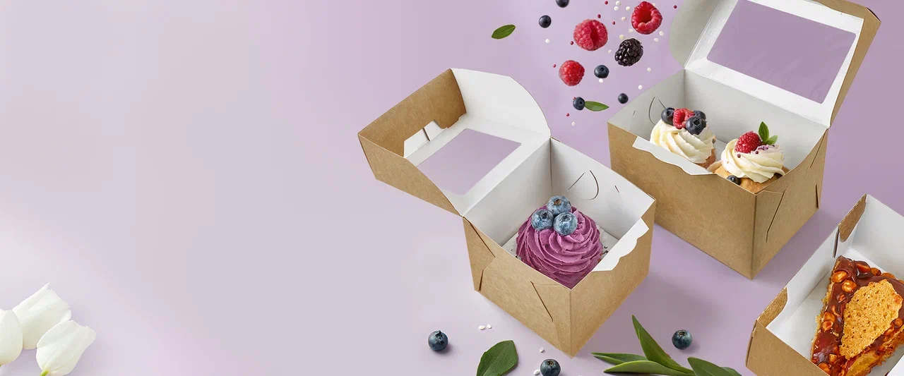 Качественная кондитерская упаковка для ваших десертов