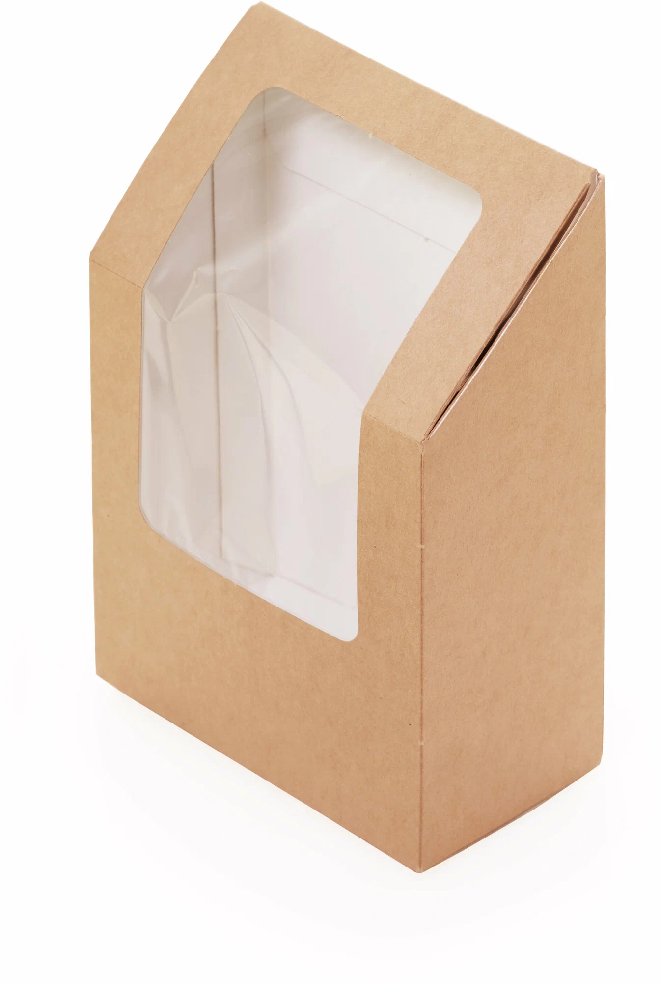 Упаковка для роллов DoEco Eco Roll, 90х50х130 мм, крафт, 500 шт/уп