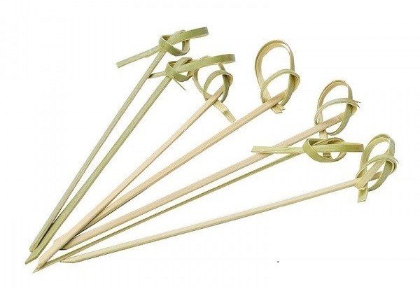 Шпажка деревянная Узелок 9см, 100 шт/уп