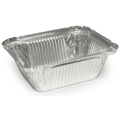 Контейнер фольгированный 146х121х40 мм, 450 мл, без крышки
