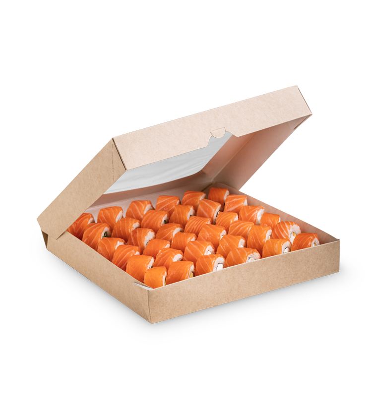 Бокс на вынос Eco Tabox 2500, 2500 мл, с окошком, крафт 3