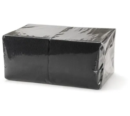 Салфетка 24х24 см барная, черная (400 шт/уп)