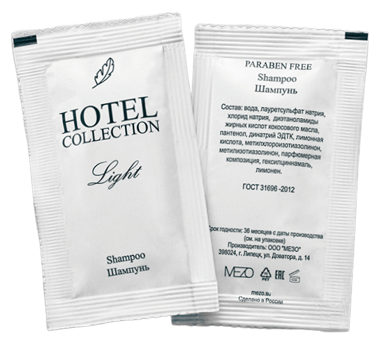 Шампунь в саше Hotel Collection, 10 мл