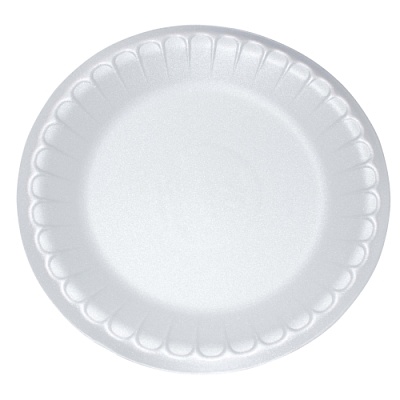 Тарелка вспененная круглая, d=170 мм (2700 шт/пак)