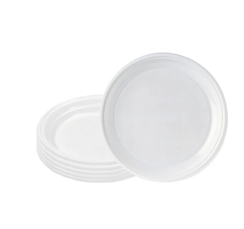 Тарелка одноразовая Южное сияние, d=165 мм, белая, 50 шт/уп